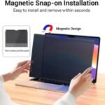 Strong Magnetic Privacy Screen Compatible with MacBook Pro 13 inch 2016-2022 M1,M2 Macbook Air 13 inch 2018-2021 M1 A1706 A1708 Upgraded Removable Screen Protector