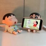 Shin-Chan Phone Holder Kawaii Anime Desktop Cartoon Watching Phone Support Cute Doll