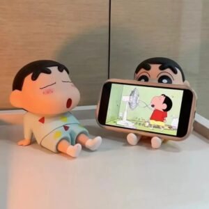 Shin-Chan Phone Holder Kawaii Anime Desktop Cartoon Watching Phone Support Cute Doll