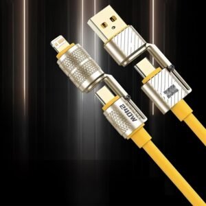 240W 4 in 1 Fast Charging Cable 6A USB Type C Quick Charger